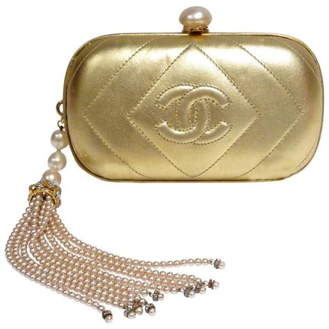 chanel gold clutch bag price|chanel vintage clutch.